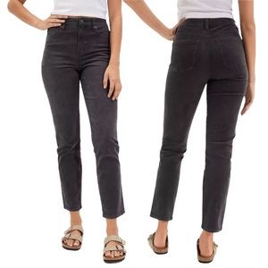 American Eagle Outfitters Women's Straight Leg Jeans - Charcoal